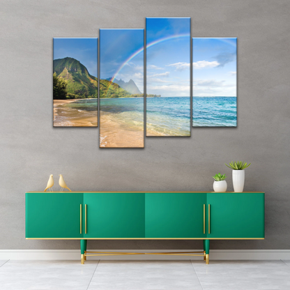 Beach Rainbow Wall Art Home Decor