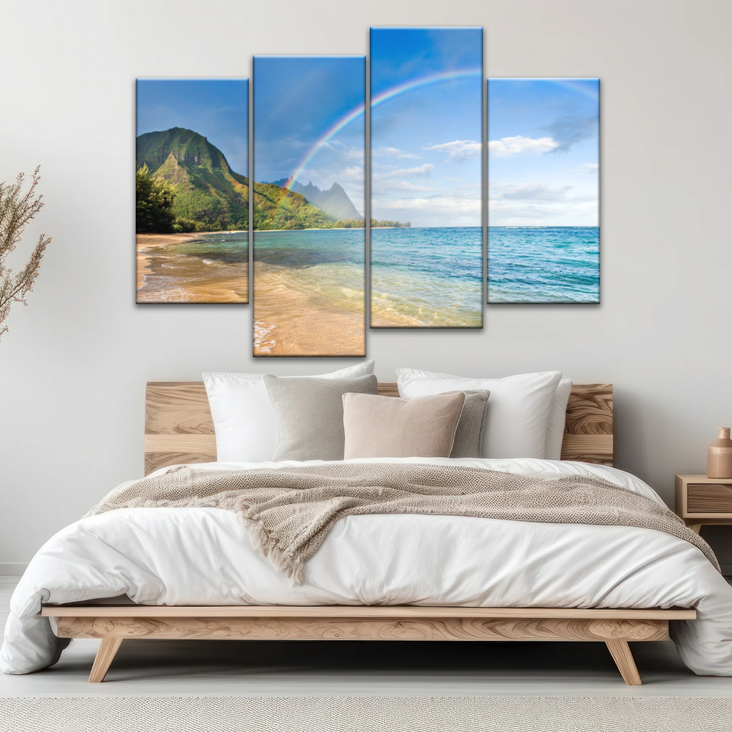 Beach Rainbow Wall Art Home Decor