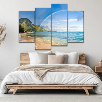 Beach Rainbow Wall Art Home Decor