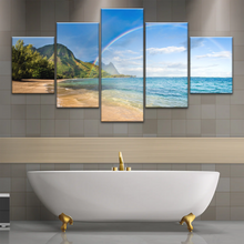 Load image into Gallery viewer, Beach Rainbow Wall Art Home Decor