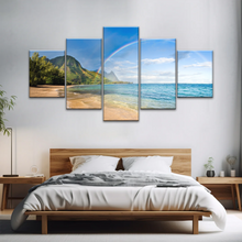 Load image into Gallery viewer, Beach Rainbow Wall Art Home Decor