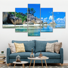 Load image into Gallery viewer, Beautiful Scenery of The Beach Under Blue Sky Beach Wall Art