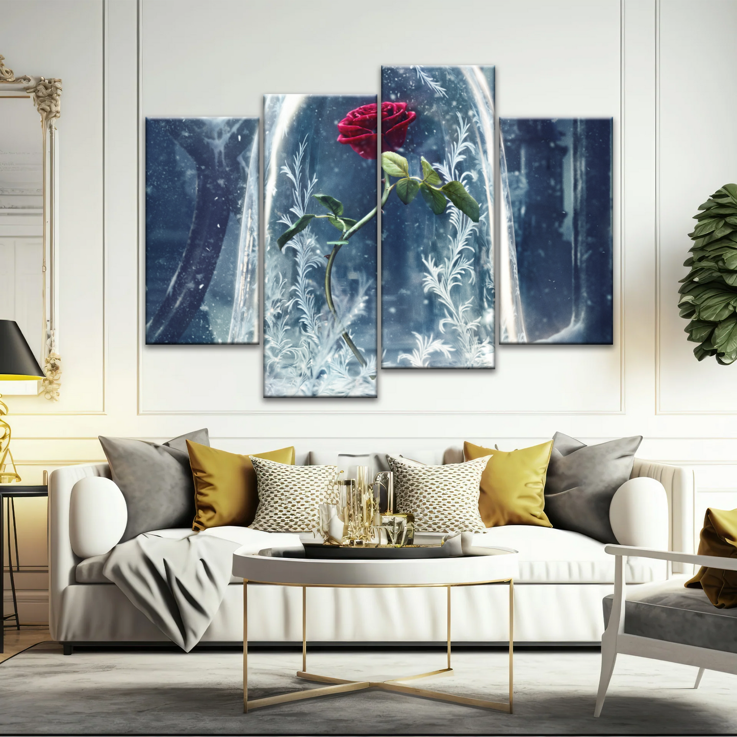 Beauty and the Beast 2017 Wall Canvas Print