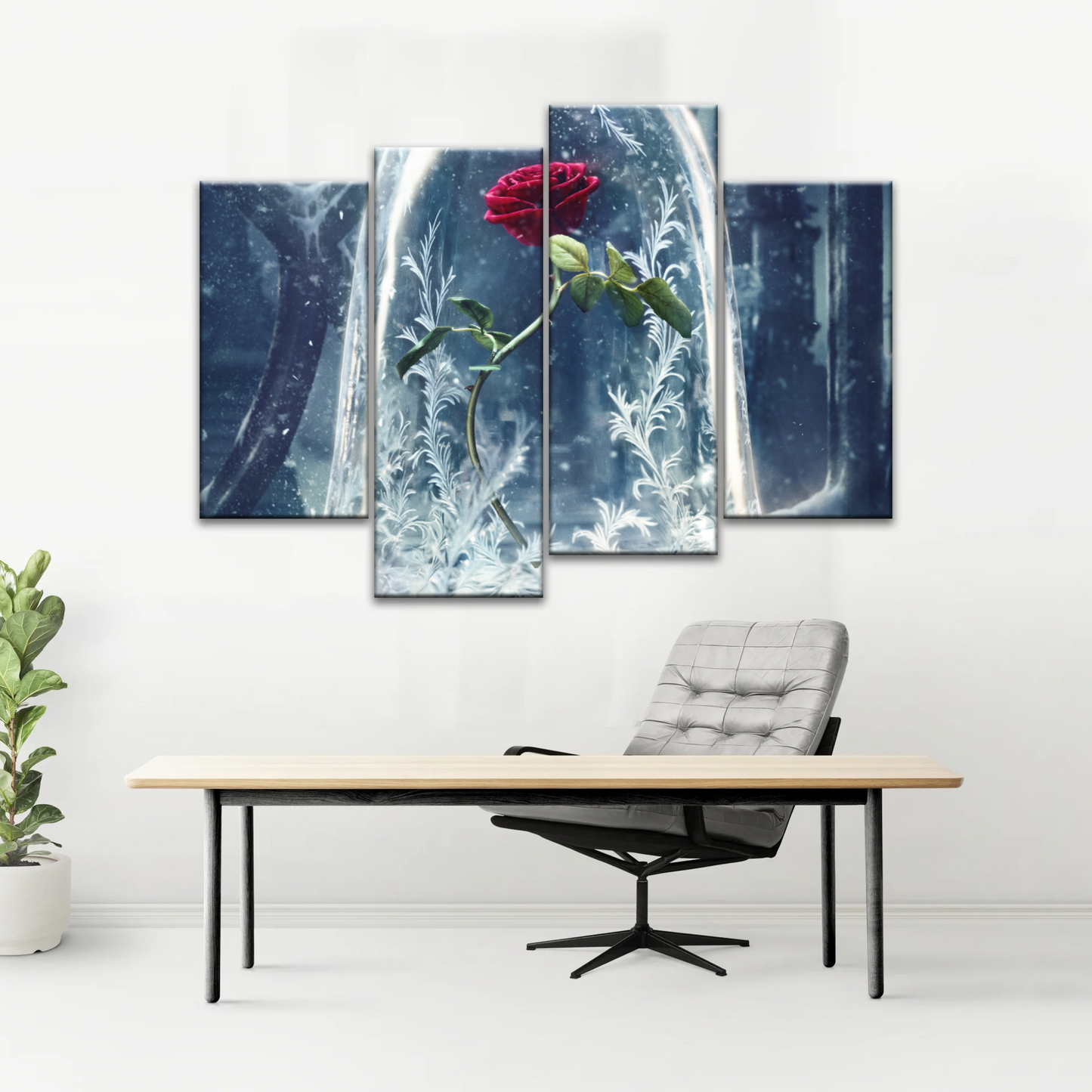 Beauty and the Beast 2017 Wall Canvas Print