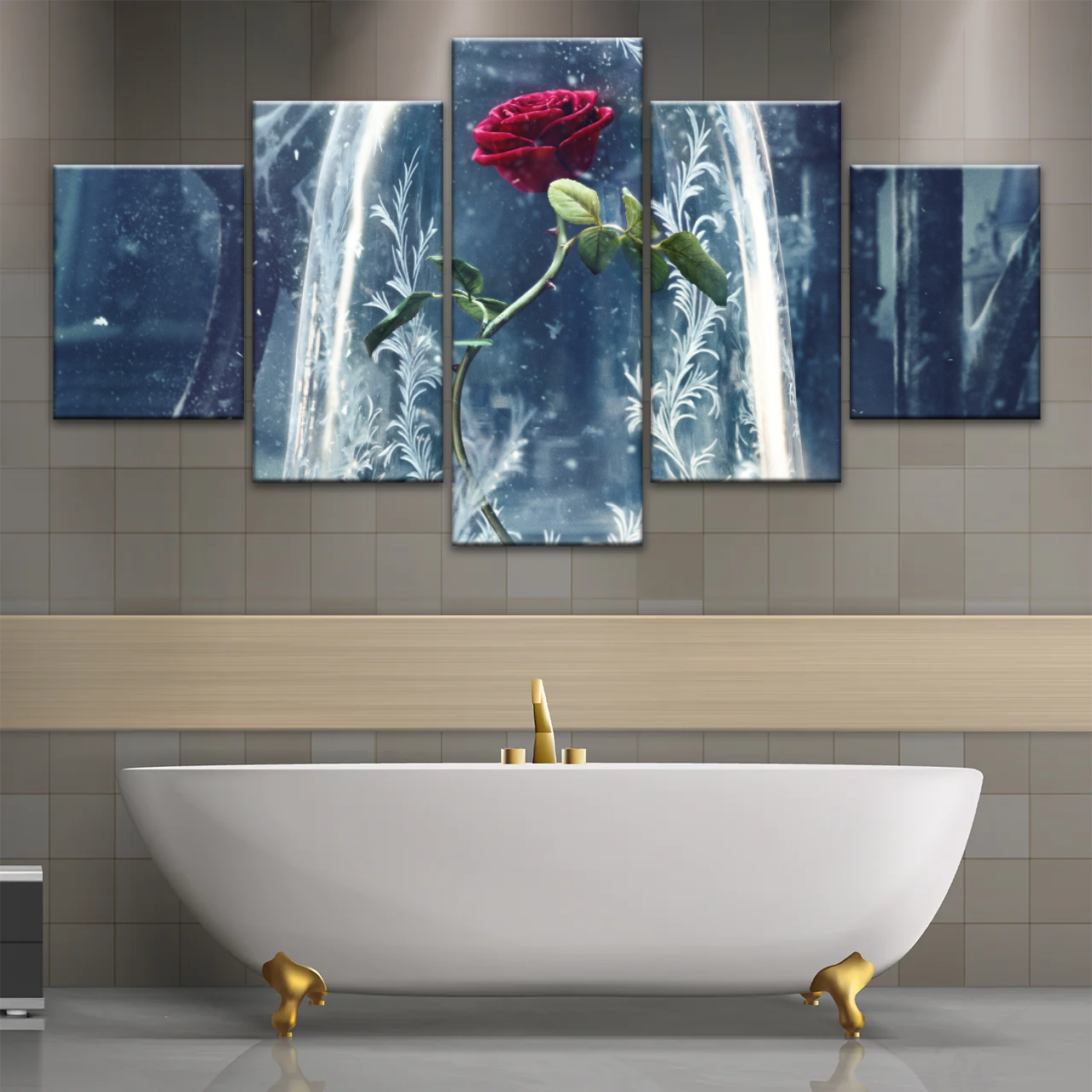 Beauty and the Beast 2017 Wall Canvas Print