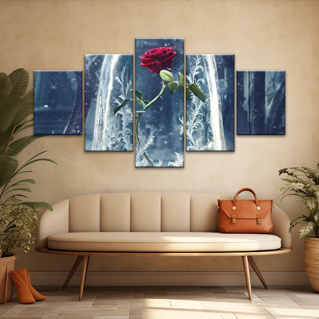 Beauty and the Beast 2017 Wall Canvas Print