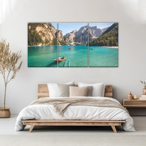 Boating Under Clear Skies Canvas Prints Wall Art
