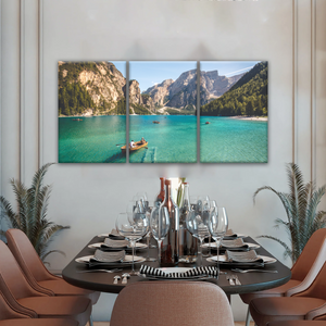 Boating Under Clear Skies Canvas Prints Wall Art