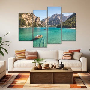 Boating Under Clear Skies Canvas Prints Wall Art