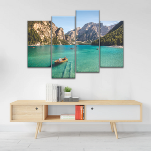 Boating Under Clear Skies Canvas Prints Wall Art