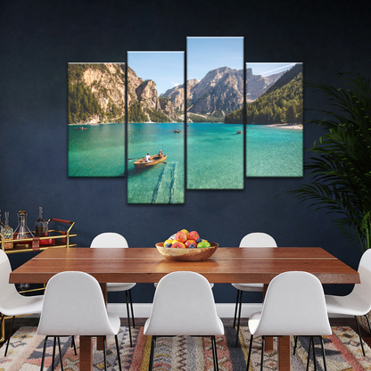 Boating Under Clear Skies Canvas Prints Wall Art