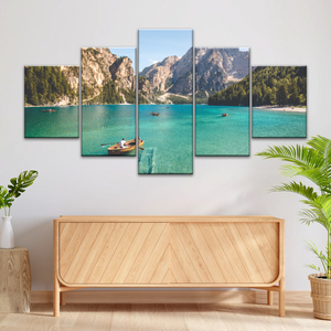 Boating Under Clear Skies Canvas Prints Wall Art
