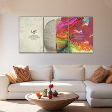 Load image into Gallery viewer, Multicolored Brain Illustration Abstract Human Brain Painting Wall Canvas Prints