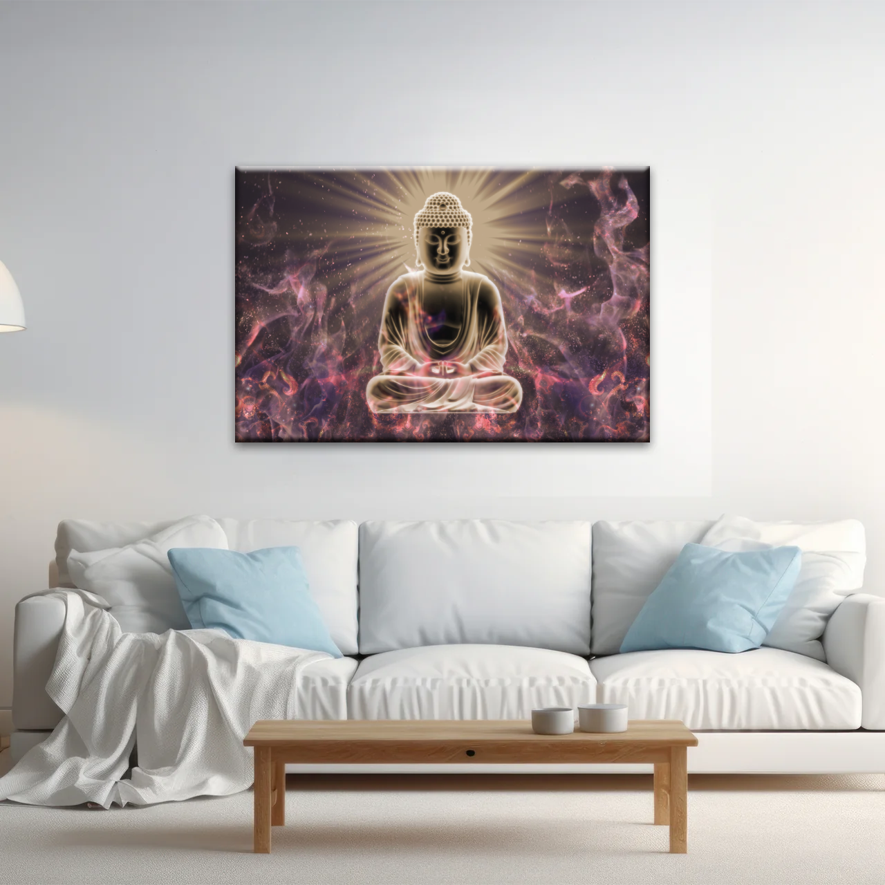 Sitting Buddha Meditation Canvas Photos Print