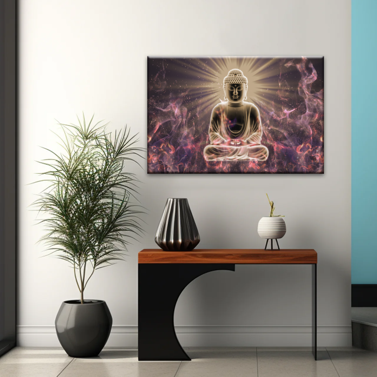 Sitting Buddha Meditation Canvas Photos Print