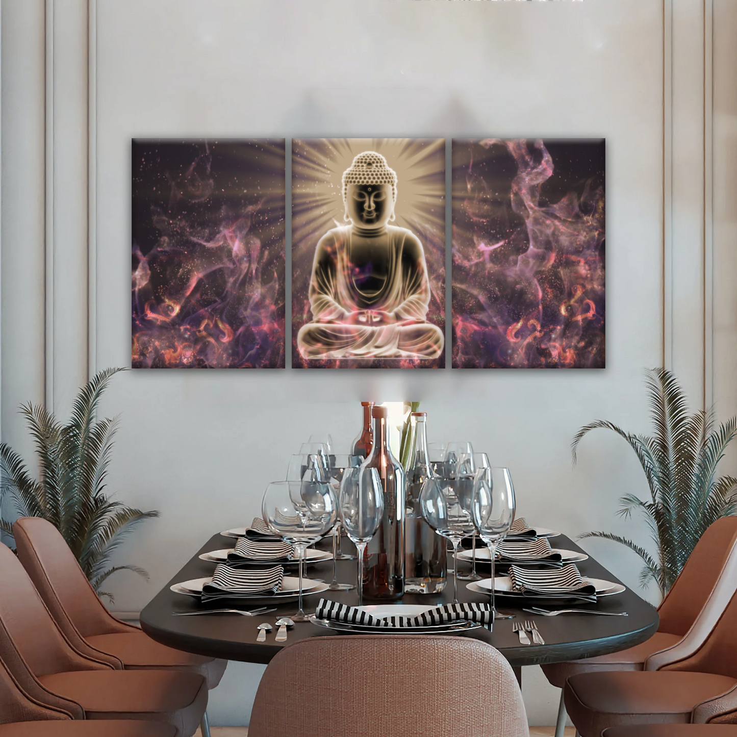 Sitting Buddha Meditation Canvas Photos Print