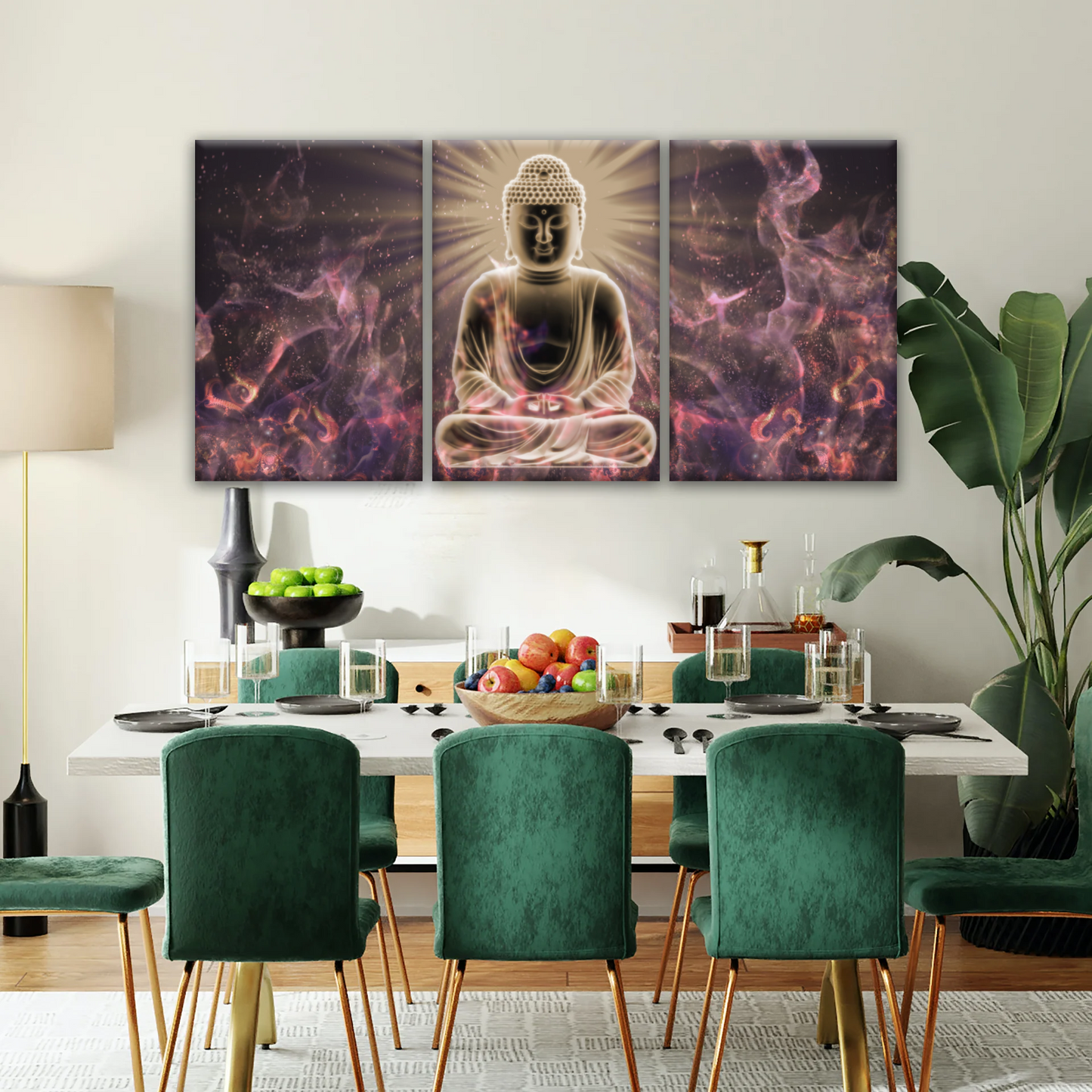 Sitting Buddha Meditation Canvas Photos Print