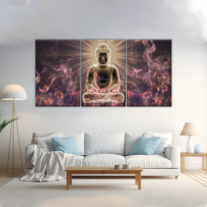 Sitting Buddha Meditation Canvas Photos Print