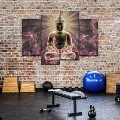 Sitting Buddha Meditation Canvas Photos Print