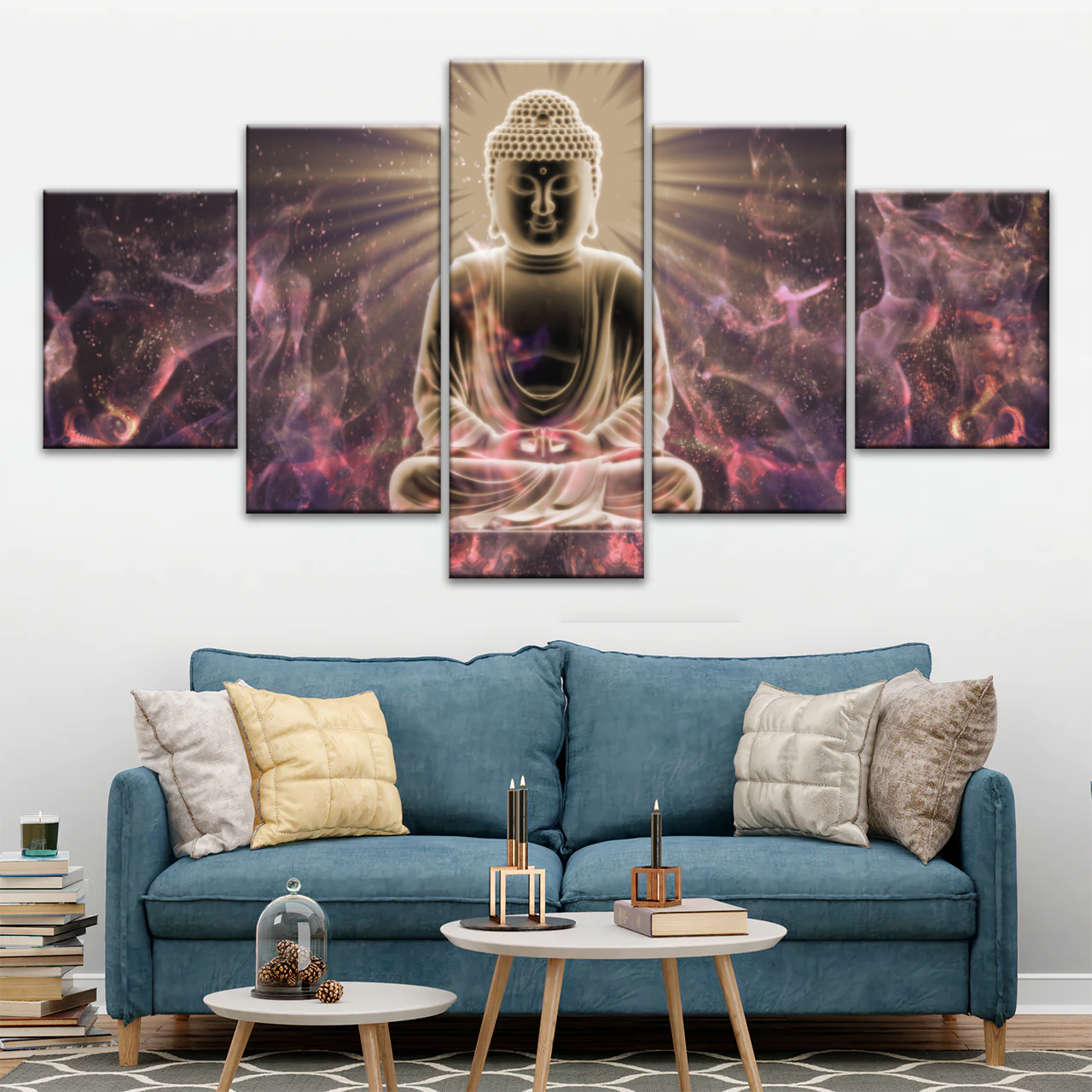 Sitting Buddha Meditation Canvas Photos Print