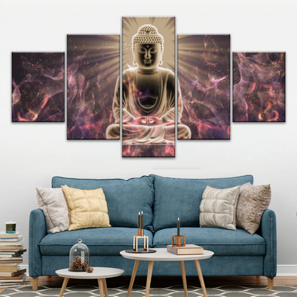 Sitting Buddha Meditation Canvas Photos Print