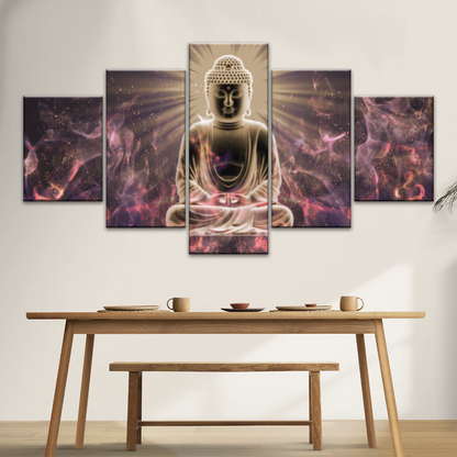 Sitting Buddha Meditation Canvas Photos Print