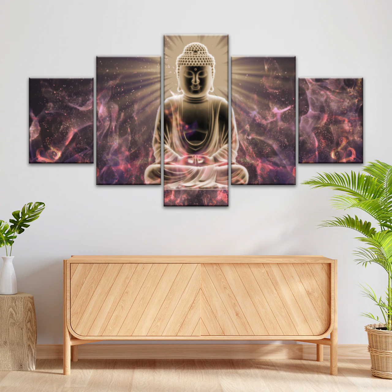 Sitting Buddha Meditation Canvas Photos Print