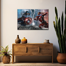 Load image into Gallery viewer, Captain America: Civil War Captain America and Iron Man Print Wall Art