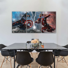 Load image into Gallery viewer, Captain America: Civil War Captain America and Iron Man Print Wall Art