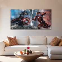 Load image into Gallery viewer, Captain America: Civil War Captain America and Iron Man Print Wall Art