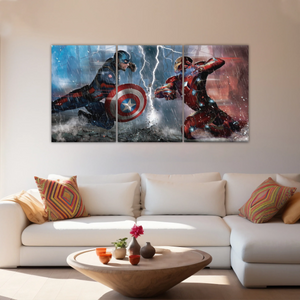 Captain America: Civil War Captain America and Iron Man Print Wall Art