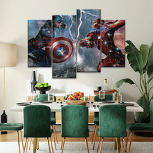 Load image into Gallery viewer, Captain America: Civil War Captain America and Iron Man Print Wall Art