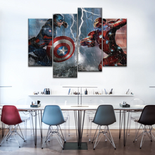 Load image into Gallery viewer, Captain America: Civil War Captain America and Iron Man Print Wall Art