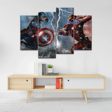 Load image into Gallery viewer, Captain America: Civil War Captain America and Iron Man Print Wall Art