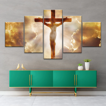 Load image into Gallery viewer, Sunrays Through Crucifixion of Jesus-Holy Spirit Of Christian Wall Art