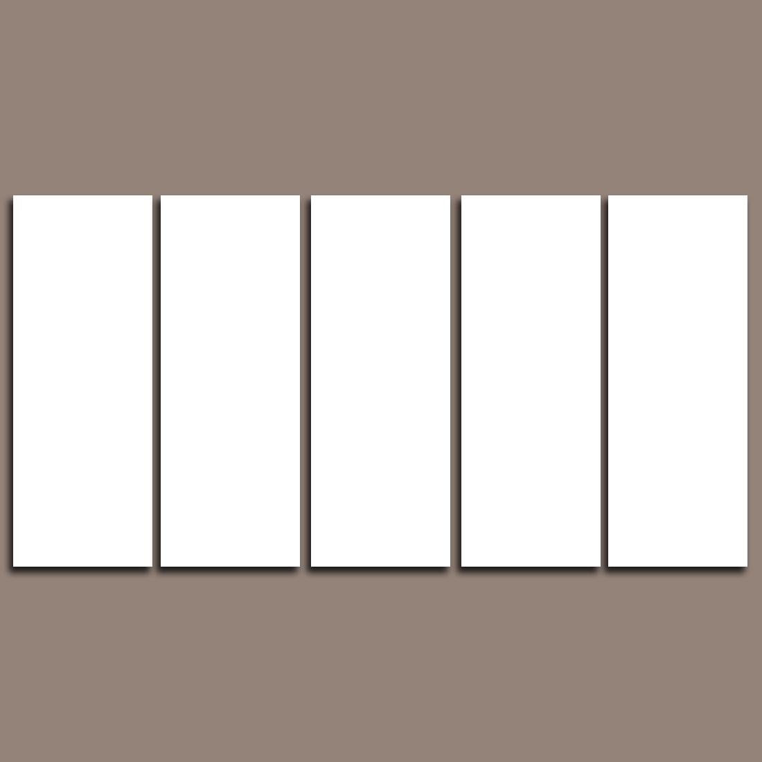 The Cinematic Linear – Extra Wide 5 Piece Canvas Set 107 x 200cm 42 x 80"