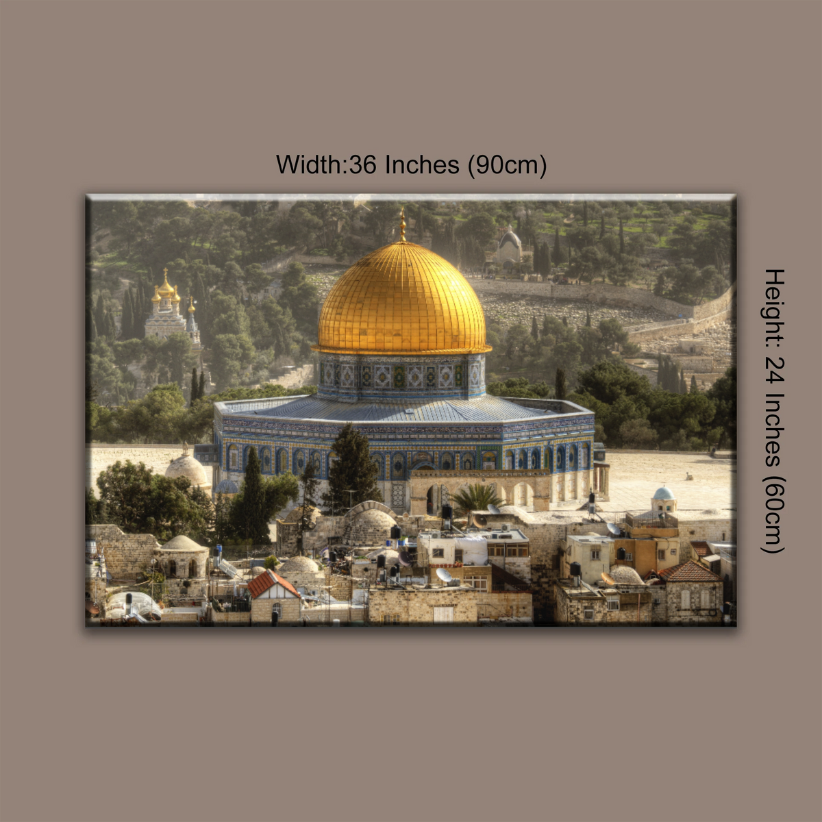 The Dome Of The Rock, Jerusalem, Israel Wall Art - Personalised Canvas Art