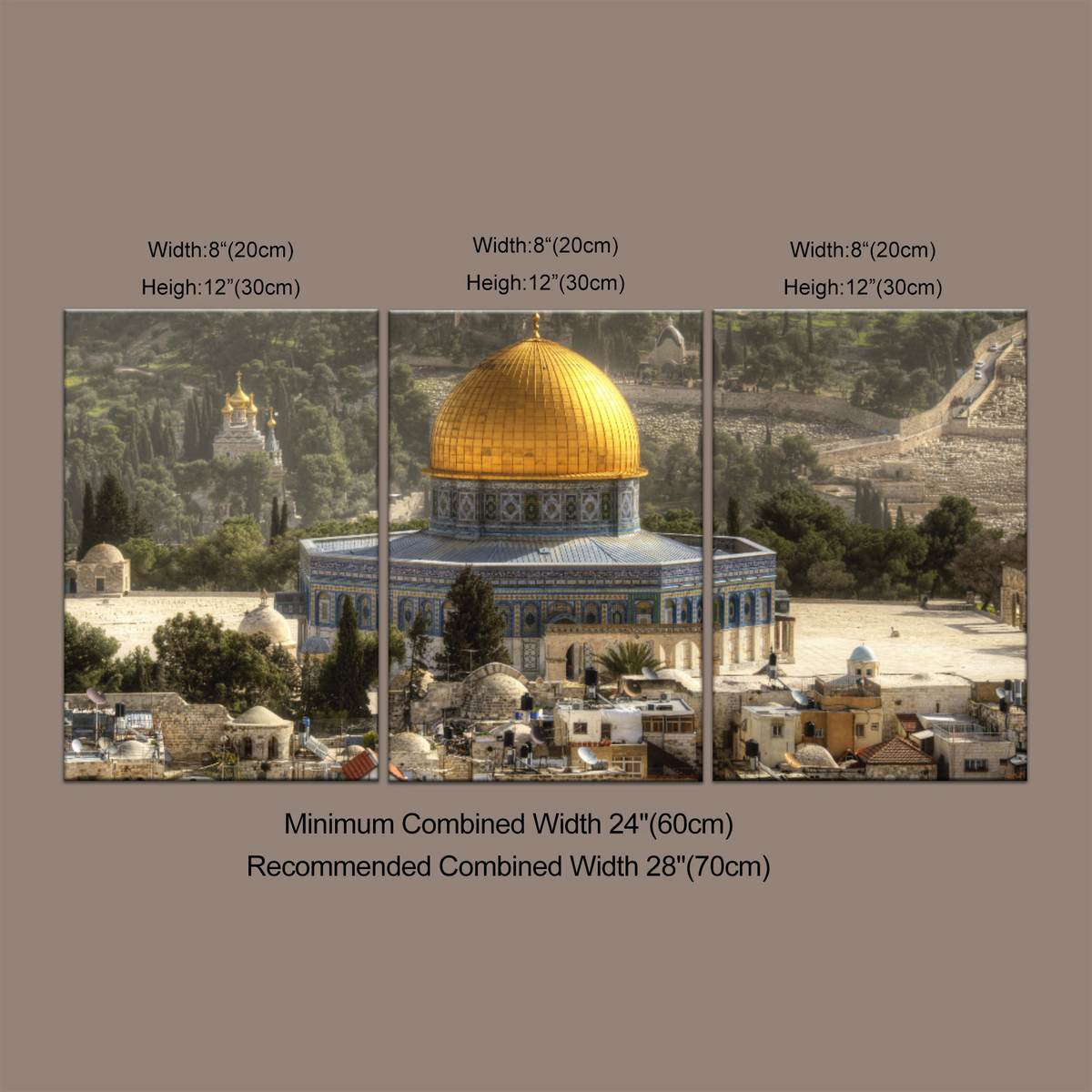 The Dome Of The Rock, Jerusalem, Israel Wall Art - Personalised Canvas Art
