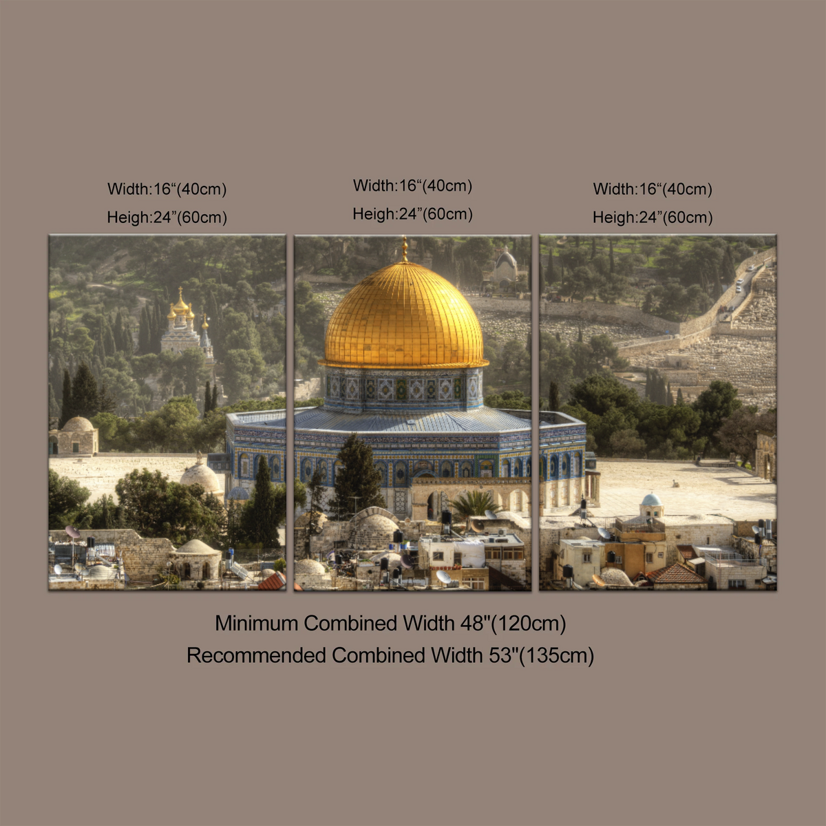 The Dome Of The Rock, Jerusalem, Israel Wall Art - Personalised Canvas Art