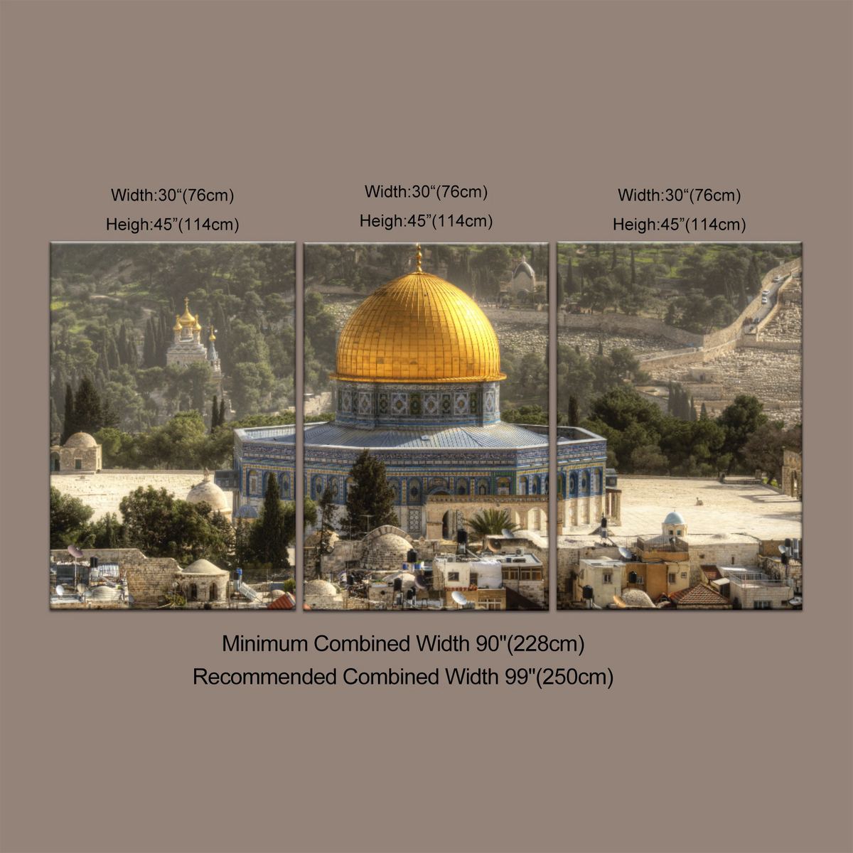 The Dome Of The Rock, Jerusalem, Israel Wall Art - Personalised Canvas Art