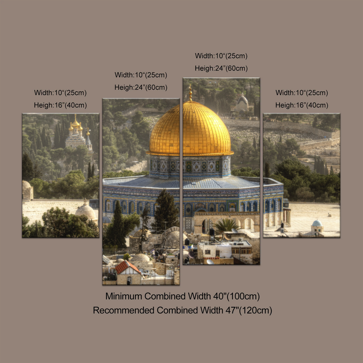 The Dome Of The Rock, Jerusalem, Israel Wall Art - Personalised Canvas Art