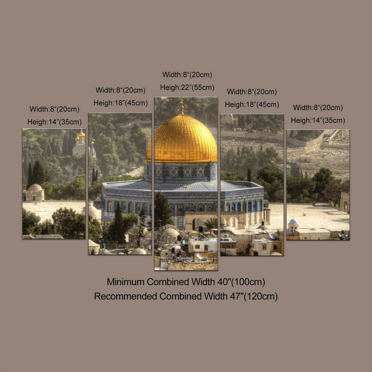 The Dome Of The Rock, Jerusalem, Israel Wall Art - Personalised Canvas Art