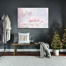 Load image into Gallery viewer, Pink Roses And Doves Canvas Art Printing