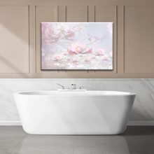 Load image into Gallery viewer, Pink Roses And Doves Canvas Art Printing