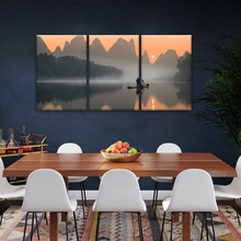 Load image into Gallery viewer, A Lonely Fisherman Afloat on The Li River Printing On Canvas