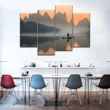 Load image into Gallery viewer, A Lonely Fisherman Afloat on The Li River Printing On Canvas