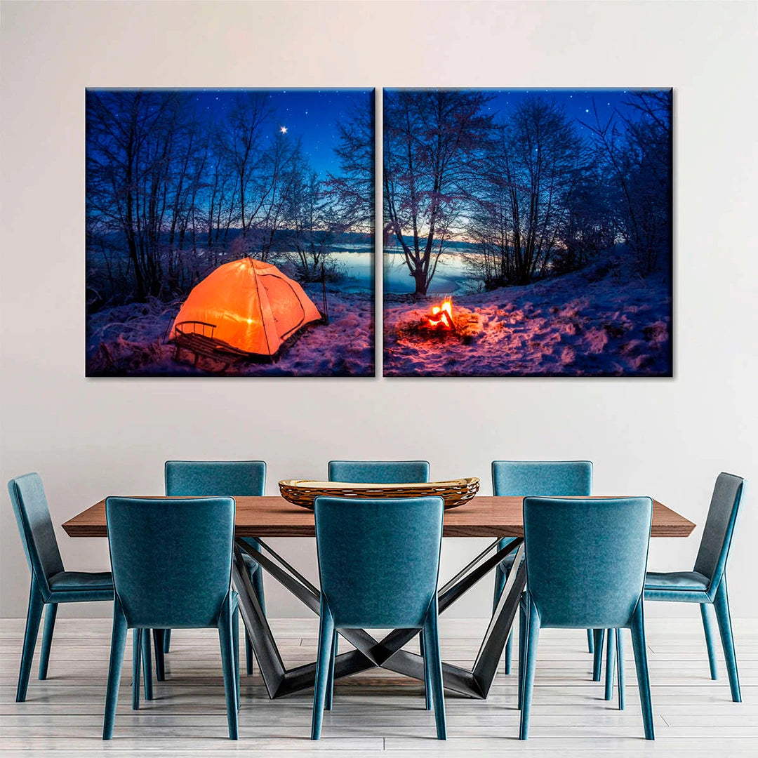 16" x 32" (40x80cm) 2 Piece Landscape Canvas