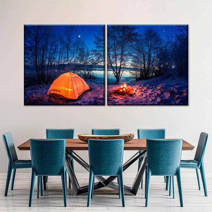 16" x 32" (40x80cm) 2 Piece Landscape Canvas