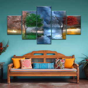 Four Seasons Scenery Canvas Prints Costco