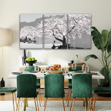 Load image into Gallery viewer, Girl Carry Cello Under Cherry Blossom Tree Photo On Canvas Print